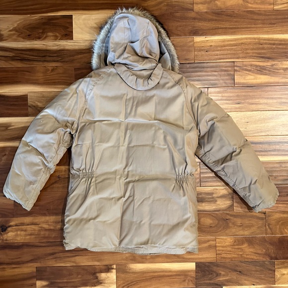 Woods Bag & Canvas Vintage Down Insulated Fur Lined Hood Winter Jacket size XL - Picture 5 of 6